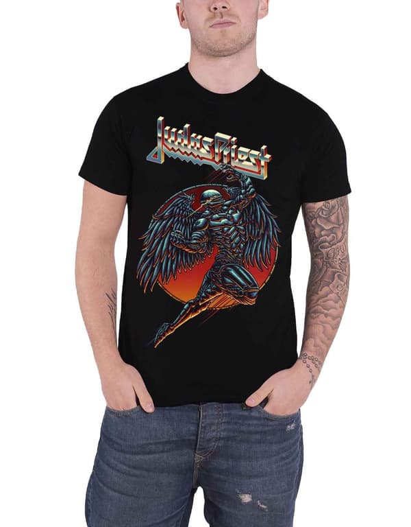 Judas Priest T Shirt Redeemer Band Logo Official Mens Black L