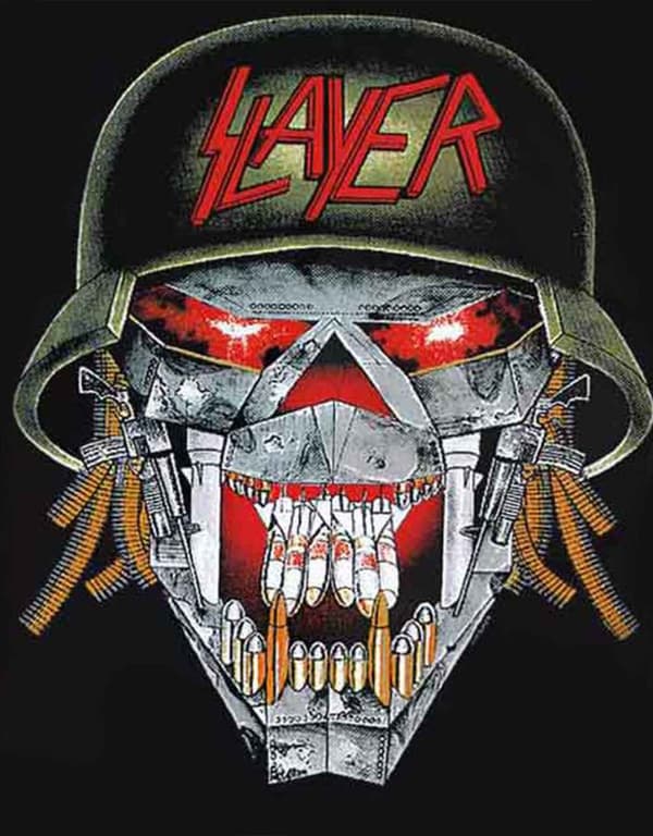 Slayer T Shirt War Skull Ensemble Band Logo Official Mens Black
