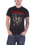 Miniatyrbild 1 av 4: Motorhead T Shirt Playing Card Distressed Band Logo Official Mens Black