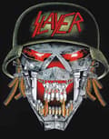 Miniatyrbild 3 av 4: Slayer T Shirt War Skull Ensemble Band Logo Official Mens Black
