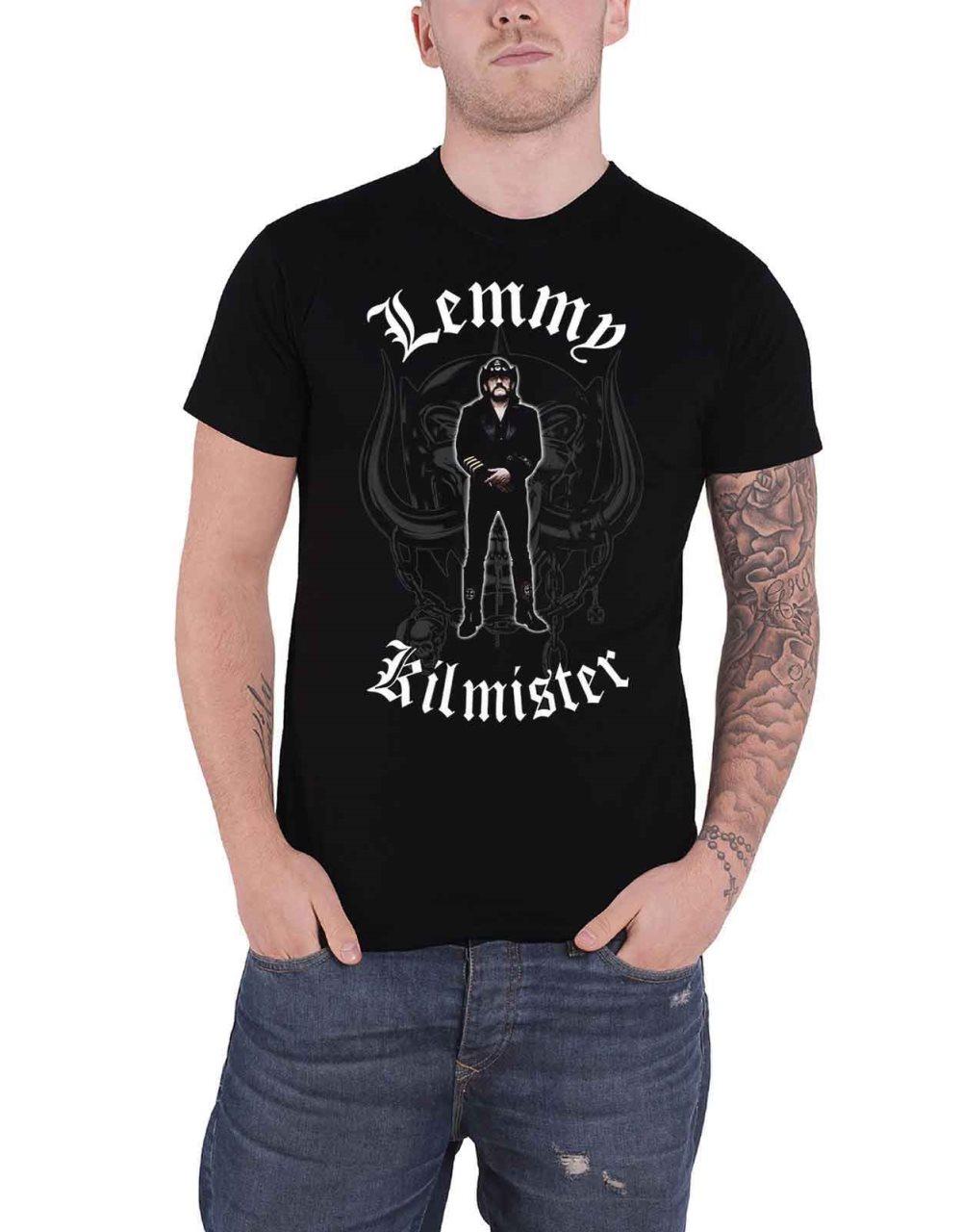 Lemmy T Shirt Memorial Statue Motorhead Warpig Official Mens Black