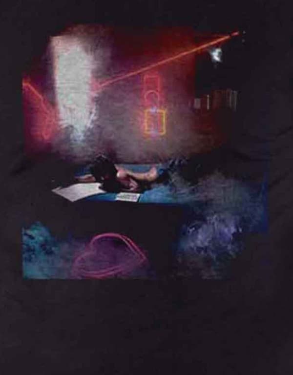 Prince T Shirt 1999  Watercolours tracklist Back Print Official Mens Black