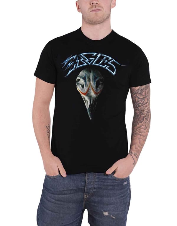 Eagles T Shirt Greatest Hits Album Cover Band Logo Official Mens Black