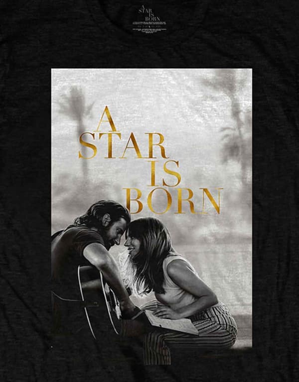 A Star Is Born T Shirt Jack And Ally Movie Poster Official Mens Black