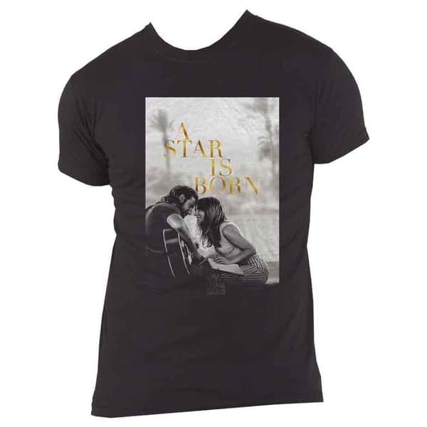 A Star Is Born T Shirt Jack And Ally Movie Poster Official Mens Black