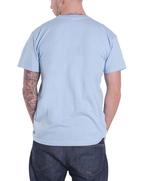 David Bowie T Shirt Hunky Dory Mono Album Cover Official Mens Light Blue