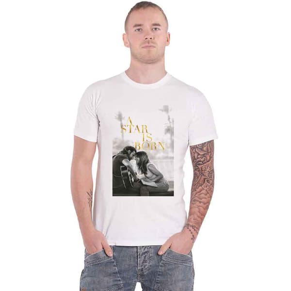 A Star Is Born T Shirt Jack And Ally Movie Poster Official Mens White