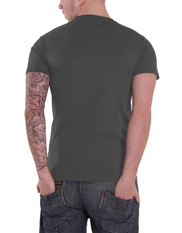 Fender T Shirt Triple Guitar Logo Official Mens Charcoal Grey XXL