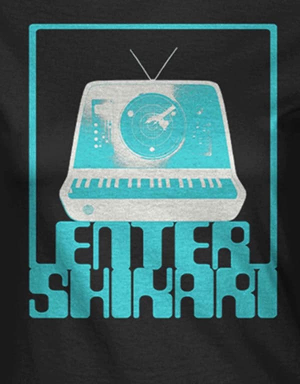 Enter Shikari T Shirt Synth Square Band Logo Official Womens Skinny Fit Black