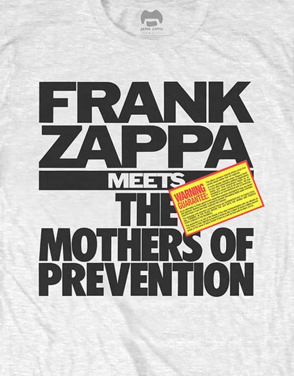 Frank Zappa T Shirt Meets The Mothers Of Prevention Official Mens White