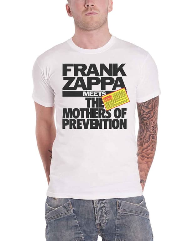 Frank Zappa T Shirt Meets The Mothers Of Prevention Official Mens White