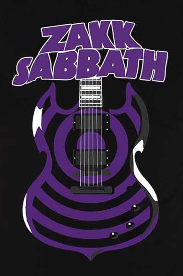 Zakk Wylde T Shirt Sabbath Guitar logo Official Mens Black