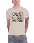 Miniatyrbild 1 av 4: Kurt Cobain T Shirt Contrast Portrait Profile Logo Nirvana Official natural