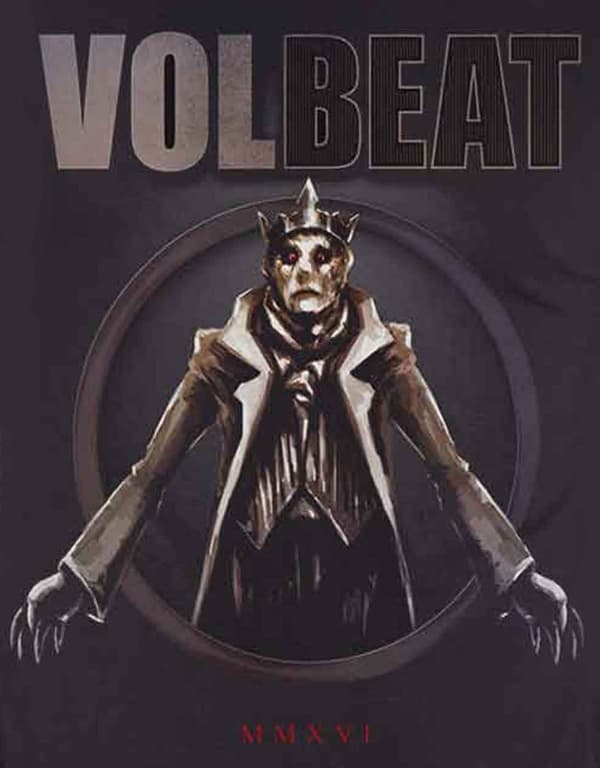 Volbeat T Shirt King Of The Beast Band Logo Official Mens Black
