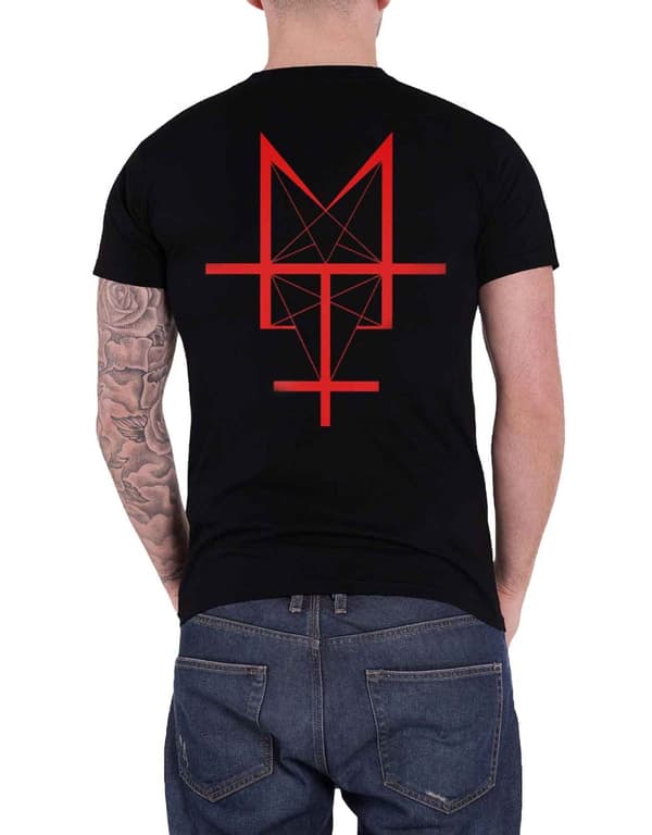 Deicide T Shirt Band Logo Official Mens Black