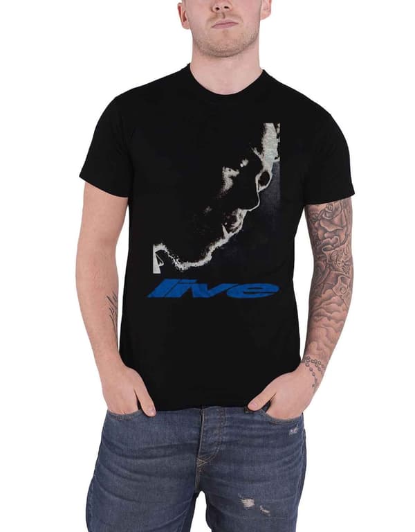 Post Malone T Shirt HT Live Close Up Logo Official Mens Black Black L