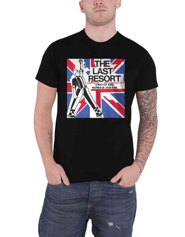 The Last Resort T Shirt A Way Of Life Band Logo Official Mens Black