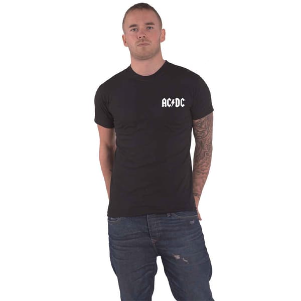 AC/DC Black Ice Band Logo T Shirt Black XL