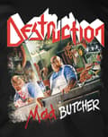 Miniatyrbild 2 av 2: Destruction T Shirt Mad Butcher Band Logo Official Mens Black