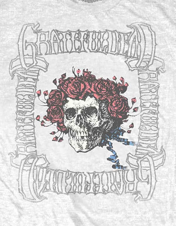 Grateful Dead T Shirt Bertha Band Logo Box Official Mens White L