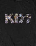 Miniatyrbild 2 av 4: KISS T Shirt Classic diamante Logo Official Womens Skinny Fit Black