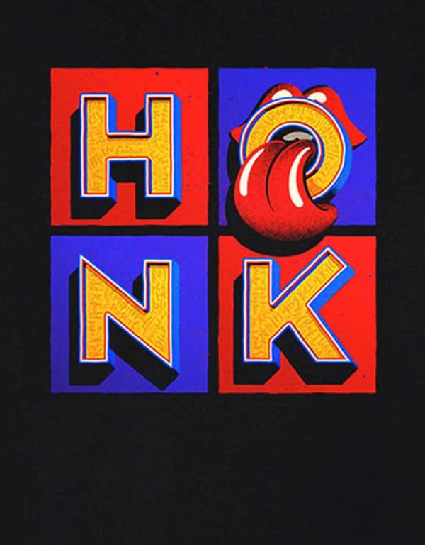 The Rolling Stones Sweatshirt Honk Album Sleeve Print Official Mens Black XL