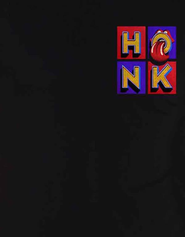 The Rolling Stones T Shirt Honk Album Band Logo Back Print Official Mens Black M