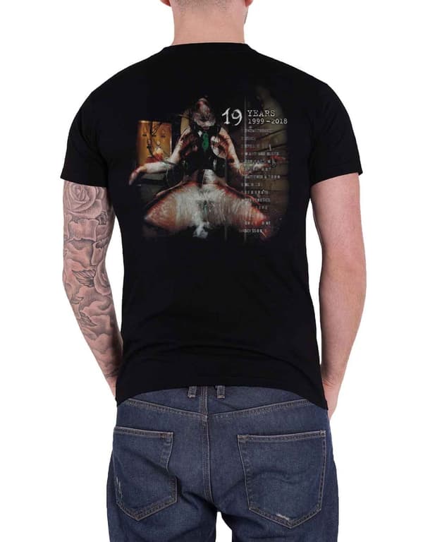 Slipknot T Shirt Debut Album 19 Years Band Logo Official Mens Black