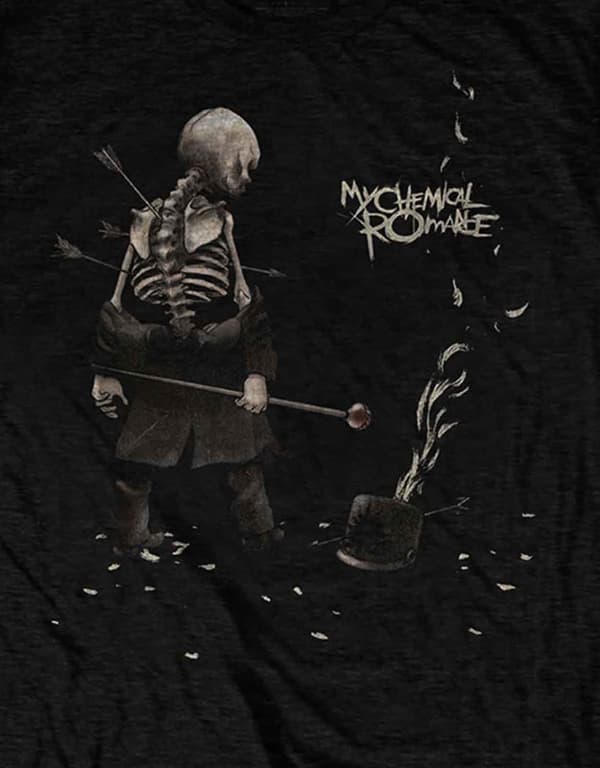 My Chemical Romance T Shirt Black Parade Shredded Band Logo Official Mens Black