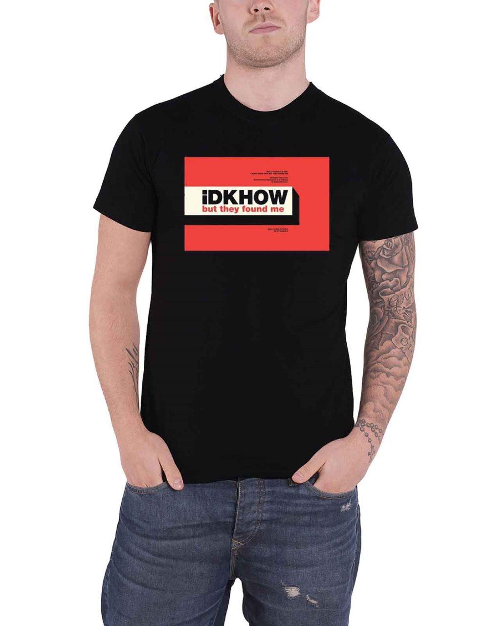 IDKHow T Shirt But They Found Me Band Logo Official Mens Black
