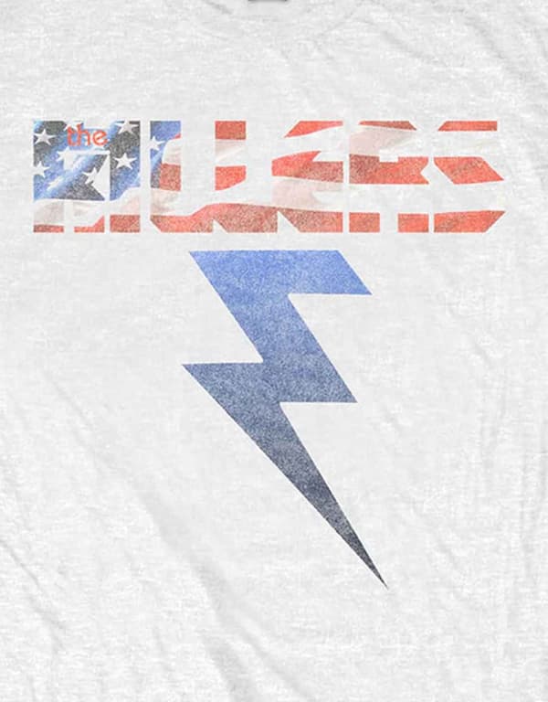 The Killers T Shirt Bolt Band Logo Official Mens White