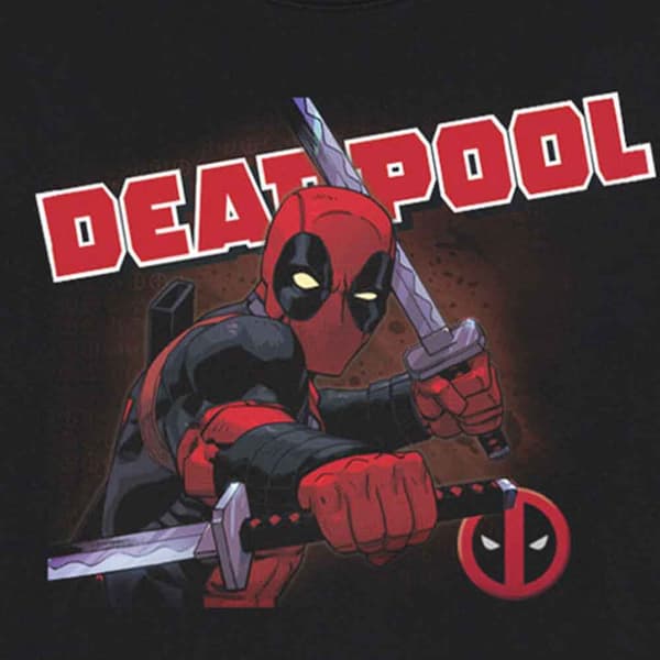 Deadpool T Shirt Cover Official Marvel Mens Black
