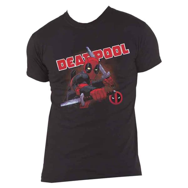 Deadpool T Shirt Cover Official Marvel Mens Black