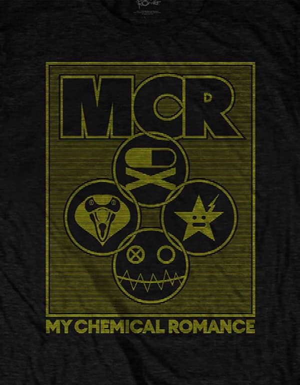 My Chemical Romance T Shirt Lock Box Band Logo Official Mens Black