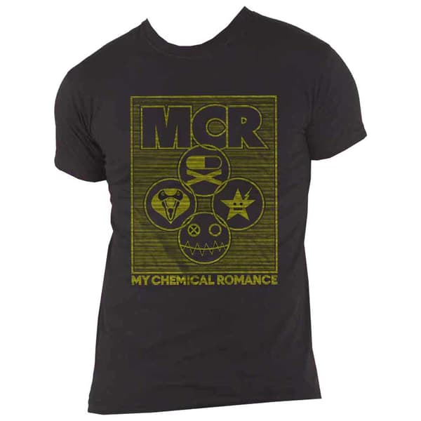 My Chemical Romance T Shirt Lock Box Band Logo Official Mens Black