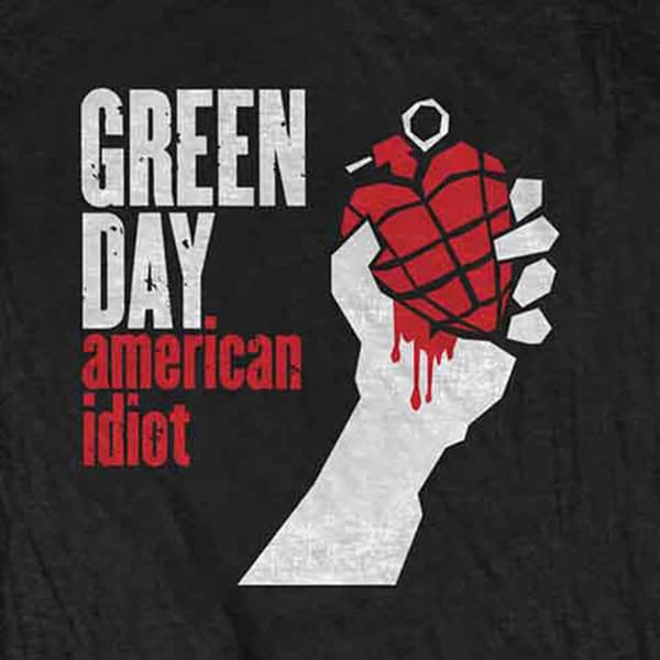 Green Day T Shirt American Idiot Band Logo Official Womens Skinny Fit