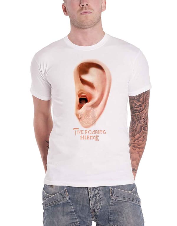 Manfred Manns Earth Band T Shirt The Roaring Silence Official Mens White
