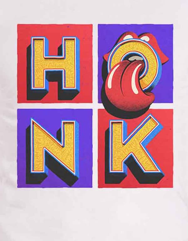The Rolling Stones T Shirt Honk Album Band Logo Official Mens White M