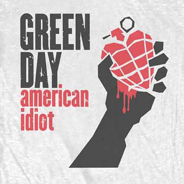 Green Day T Shirt American Idiot Band Logo Official Womens Skinny Fit