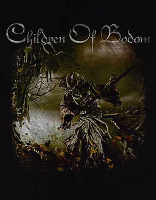 Children Of Bodom T Shirt Relentless Band Logo Official Mens Black