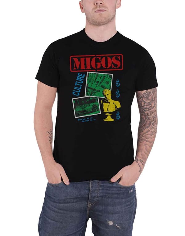 Migos T Shirt Dont Buy The Car Logo Official Mens Black