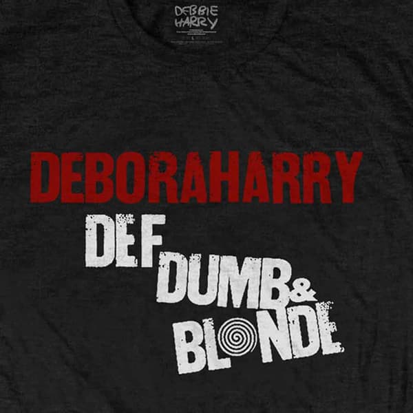 Debbie Harry T Shirt Def Dumb & Blonde Band Logo Official Mens Black