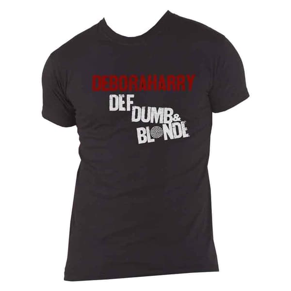 Debbie Harry T Shirt Def Dumb & Blonde Band Logo Official Mens Black