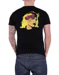 Miniatyrbild 2 av 4: Blondie T Shirt Punk Back Print Band Logo Debbie Harry Official Mens Black