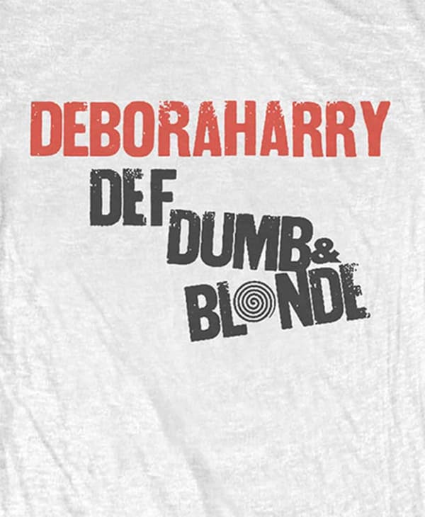 Debbie Harry T Shirt Def Dumb & Blonde Official Womens Skinny Fit White