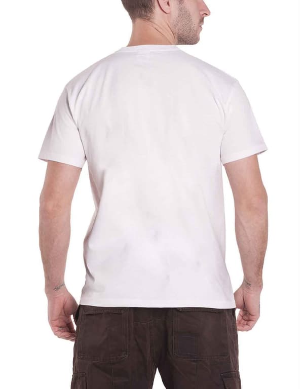 Deadpool T Shirt Deadpool Bullet Stance Official Marvel Mens White