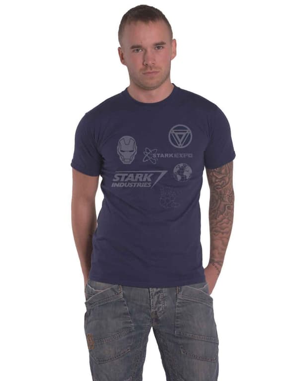 Iron Man Stark Expo Logo T Shirt