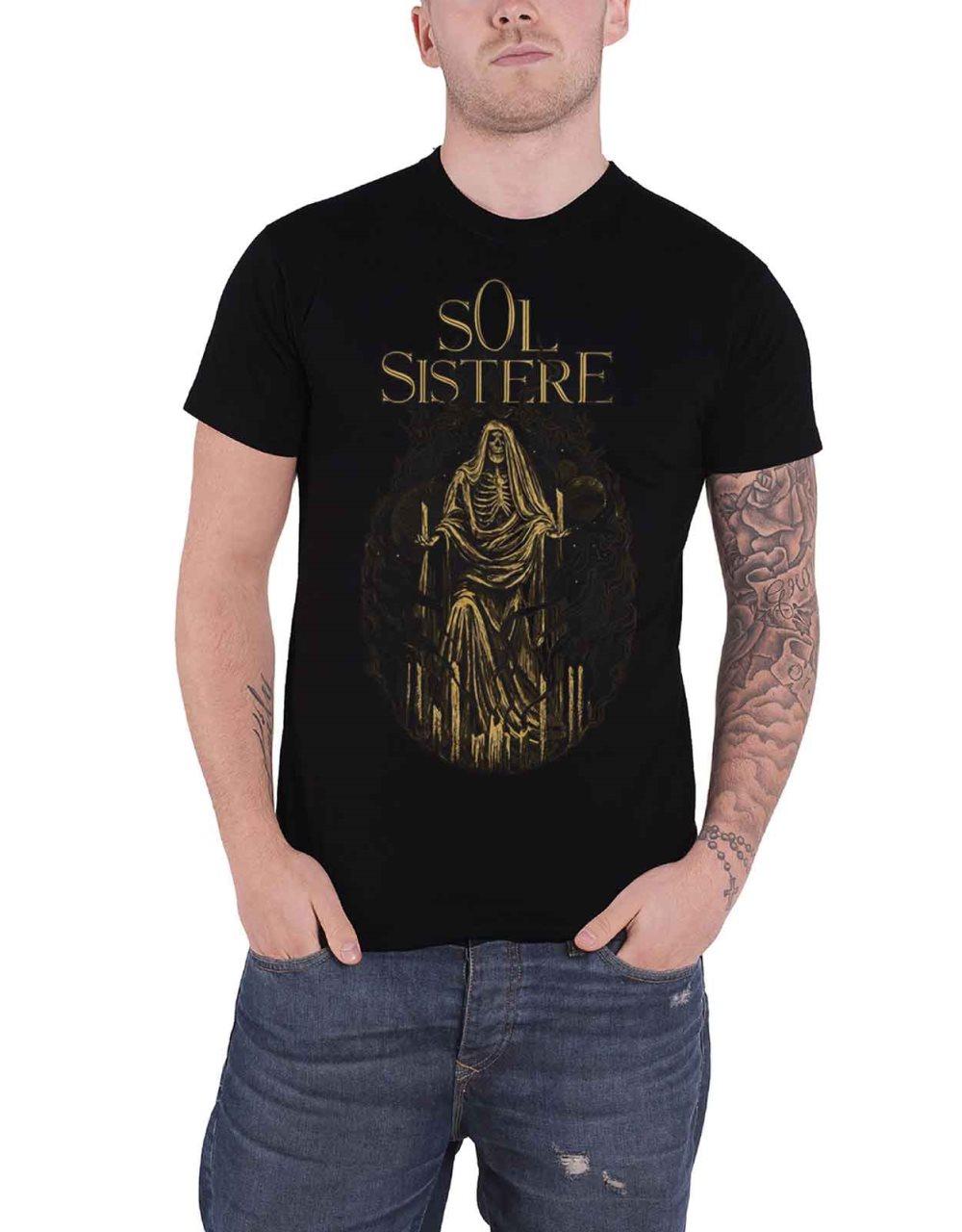Sol Sistere T Shirt Extinguished Cold Light Band Logo Official Mens Black