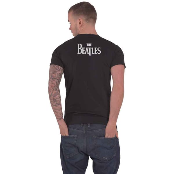 The Beatles T Shirt Savile Row Rooftop Concert Band Logo Official Mens Black