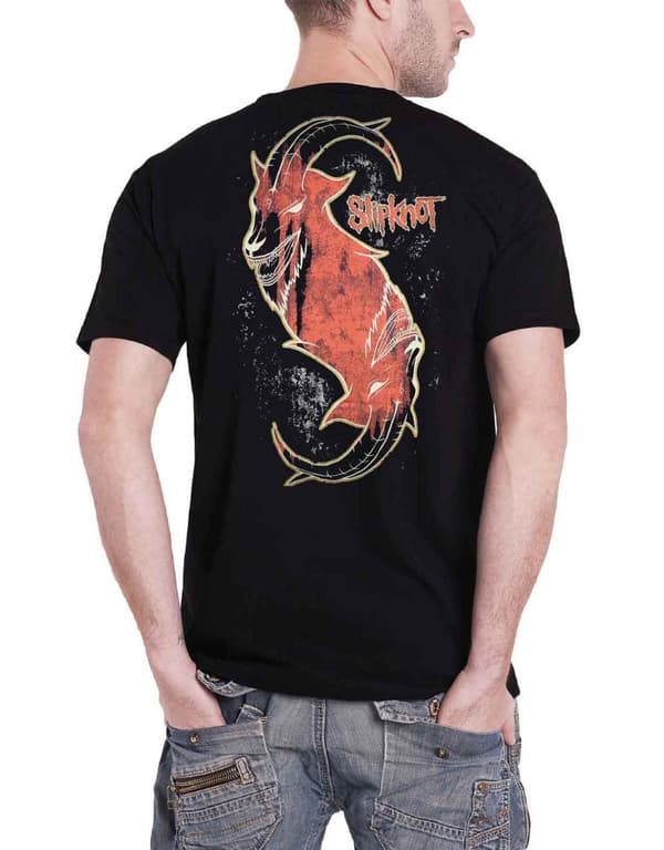 Slipknot T Shirt Band logo Gray Chapter Official Mens Black